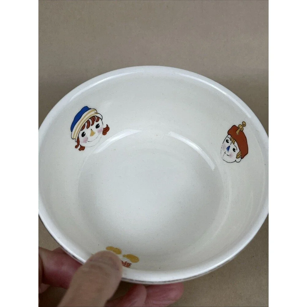 RARE VTG 1941 RAGGEDY ANN & ANDY‎ Kids PLATE/MUG/BOWL SET-JOHNNY GRUELLE CO. SET